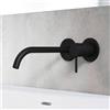 Hansa Public rubinetto lavabo, installazione a parete, 5793217133, Public nero opaco [Rubinetteria Bagno > Rubinetteria Lavabo]