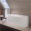 RIHO Devotion vasca da bagno a parete, con pannello laterale, B096001005, Devotion bianco [Vasche da Bagno > Vasche da Bagno a Parete]