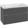 Villeroy & Boch Subway 3.0 mobile con lavabo, 2 scomparti estraibili, 4A70A301+C57000VR, Subway 3.0 [Mobili da Bagno > Mobili con Lavabo Integrato]