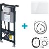 Duravit DuraSystem set A2 per smart WC Starck f, A: 114,8 cm; risciacquo igienico integrato, WD1013000000+WD5003012000+1007310000+1007290000, DuraSystem metallo/bianco [Elementi ad Incasso > Elementi Incasso per WC]
