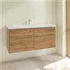 Villeroy & Boch Subway 3.0 mobile con lavabo, 4 scomparti estraibili, 4A70D201+C60200RH, Subway 3.0 [Mobili da Bagno > Mobili con Lavabo Integrato]