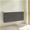 Villeroy & Boch Subway 3.0 mobile con lavabo, 4 scomparti estraibili, 4A70D301+C60200VR, Subway 3.0 [Mobili da Bagno > Mobili con Lavabo Integrato]