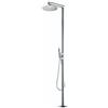 Bossini Nek-Floor colonna doccia, miscelatore monocomando, L00379000030008, Nek-Floor cromo/acciaio inox opaco [Rubinetteria Bagno > Colonne Doccia]
