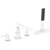 hansgrohe Finoris rubinetto bordo vasca, miscelatore a due comandi, 76444700, Finoris bianco opaco [Rubinetteria Bagno > Rubinetteria Vasca]