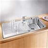 Blanco Tipo lavello da cucina, 526336, 5 S Tipo acciaio inox satinato lucido [Lavelli da Cucina > per Base Sottolavello a partire da 50 cm]