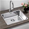 Blanco Supra lavello da cucina, 526351, 500-IF Supra acciaio inox satinato lucido [Lavelli da Cucina > per Base Sottolavello a partire da 60 cm]