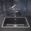 Reginox Texel lavello da cucina, R34057, Texel nero metallico [Lavelli da Cucina > per Base Sottolavello a partire da 60 cm]