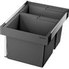 Blanco Flexon II sistema separazione rifiuti, per mobile da 50 cm, 526639, Low 50/2 Flexon II nero/antracite [Portarifiuti > Portarifiuti]