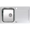 Reginox Centurio lavello da cucina, R19559, 10 Centurio acciaio inox levigato [Lavelli da Cucina > per Base Sottolavello a partire da 60 cm]