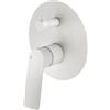 Mariner Tao rubinetto vasca/doccia per 2-3 uscite, per corpo incasso, TAO1901-BO, Tao bianco opaco [Rubinetteria Bagno > Rubinetteria Doccia]