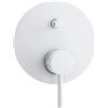 Herzbach DEEP WHITE rubinetto vasca da incasso, miscelatore monocomando, 23.220035.1.07, DEEP WHITE bianco opaco [Rubinetteria Bagno > Rubinetteria Vasca]