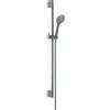 Herzbach LIVING SPA set doccia con asta saliscendi, 3 tipi di getto, 23.690310.1.06, LIVING SPA; DEEP BLACK; DEEP GREY; DEEP WHITE; SIRO; SIRO PVD GOLD; SIRO GREY; SIRO WHITE; SIRO BLACK grigio opaco [Rubinetteria Bagno > Set Doccia]
