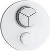 Herzbach LIVING rubinetto doccia da incasso con termostatico, 23.803055.1.07, LIVING; DEEP GREY; DEEP WHITE; DEEP BLACK; SIRO; SIRO PVD GOLD; SIRO GREY; SIRO WHITE; SIRO BLACK; Design New; DEEP; Nano; Ventura bianco opaco [Rubinetteria Bagno > …