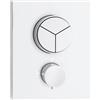 Herzbach LIVING rubinetto doccia da incasso con termostatico, 23.803055.2.07, LIVING; DEEP GREY; DEEP WHITE; DEEP BLACK; SIRO; SIRO PVD GOLD; SIRO GREY; SIRO WHITE; SIRO BLACK; Design New; DEEP; Nano; Neo Castell; Ventura bianco opaco [Rubinetteria …