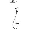 Herzbach DEEP BLACK colonna doccia con termostatico, 23.988525.1.12, DEEP BLACK nero opaco [Rubinetteria Bagno > Colonne Doccia]