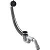 AXOR set scarico e troppopieno set completo, 58316670, Flexaplus nero opaco [Rubinetteria Bagno > Sistemi di Scarico]