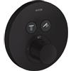 AXOR ShowerSelect Round termostatico, per vasca e doccia, 36723670, ShowerSelect Round nero opaco [Rubinetteria Bagno > Rubinetteria Vasca e Doccia]