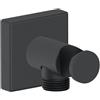 Duravit Universal supporto doccetta con attacco per tubo flessibile, UV0630010046, Universal nero opaco [Rubinetteria Bagno > Prese d'Acqua]