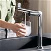 hansgrohe Aqittura M91 rubinetto da cucina con SodaSystem e sistema di filtraggio, estraibile, orientabile, 76810000, Aqittura M91 cromo [Rubinetti da cucina con sistema di acqua potabile > Rubinetti per acqua potabile con filtro / raffreddamento]