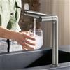 hansgrohe Aqittura M91 rubinetto da cucina con sistema di soda e filtraggio, estraibile, orientabile, 76810800, Aqittura M91 acciaio inox spazzolato [Rubinetti da cucina con sistema di acqua potabile > Rubinetti per acqua potabile con filtro / …