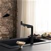 hansgrohe Aqittura M91 rubinetto da cucina con sistema di filtraggio, orientabile, 76802670, Aqittura M91 nero opaco [Rubinetti da cucina con sistema di acqua potabile > Rubinetti per acqua potabile con filtro / mineralizzazione]