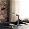 hansgrohe Aqittura M91 rubinetto da cucina con sistema di filtraggio, orientabile, 76804000, Aqittura M91 cromo [Rubinetteria da Cucina > Rubinetti da Cucina con Trattamento dell'Acqua]