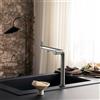 hansgrohe Aqittura M91 rubinetto da cucina con sistema di filtraggio, orientabile, 76804800, Aqittura M91 acciaio inox spazzolato [Rubinetteria da Cucina > Rubinetti da Cucina con Trattamento dell'Acqua]