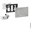 Geberit Sigma10 placca di azionamento per maniglia di supporto pieghevole Round, 115867SN6, Round Sigma10 [Placche di Scarico > Placche di Scarico per WC]
