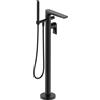 Duravit Tulum rubinetto vasca a pavimento, miscelatore monocomando, TU5250000046, Tulum nero opaco [Rubinetteria Bagno > Rubinetteria Vasca]