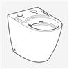 Geberit Wc con scarico sifonico a pavimento per AquaClean Tuma, 244192111, Universal [WC > Ricambi WC]