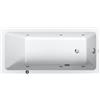 Duravit No.1 vasca da bagno rettangolare, 760487000JP1000+791205000001000, No.1 bianco [Vasche Idromassaggio > Vasche Idromassaggio Rettangolari]