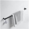Keuco REVA barra portasciugamani, 12801370800, REVA nero opaco [Accessori Bagno > Portasciugamani]
