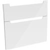 evineo ineo5 frontale scomparto estraibile per mobile 75 cm, per sistema di estrazione Hettich, con 2 scomparti estraibili, con maniglie incassate, BL000426, ineo5 bianco finitura a specchio [Mobili da Bagno > Ricambi per Mobili da Bagno]