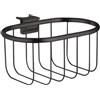 AXOR Montreux portaoggetti doccia, 42066340, Montreux nero cromato spazzolato [Accessori Bagno > Mensole Doccia]