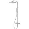 Herzbach Living Spa colonna doccia con termostatico, 36.988250.2.14, Living Spa acciaio inox spazzolato [Rubinetteria Bagno > Colonne Doccia]