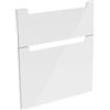 evineo ineo5 frontale scomparto estraibile per mobile 100 cm, per sistema di estrazione Hettich, con 2 scomparti estraibili, con maniglie incassate, BL000502, ineo5 bianco finitura a specchio [Mobili da Bagno > Ricambi per Mobili da Bagno]