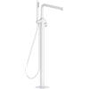 Herzbach SIRO WHITE rubinetto vasca a pavimento, miscelatore monocomando, 30.120207.1.07, SIRO WHITE bianco opaco [Rubinetteria Bagno > Rubinetteria Vasca]