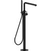 Herzbach SIRO BLACK rubinetto vasca a pavimento, miscelatore monocomando, 30.120207.1.12, SIRO BLACK nero opaco [Rubinetteria Bagno > Rubinetteria Vasca]