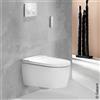 Geberit AquaClean Sela smart WC sospeso con TurboFlush, con sedile WC, 146220JT1, AquaClean Sela bianco opaco [WC > Smart WC]