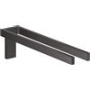 AXOR Universal Rectangular asta portasciugamani, 42622340, Universal Rectangular nero cromato spazzolato [Accessori Bagno > Portasciugamani]