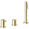Herzbach SIRO PVD GOLD rubinetto bordo vasca, miscelatore monocomando, 30.120250.2.03, SIRO PVD GOLD oro [Rubinetteria Bagno > Rubinetteria Vasca]