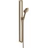 AXOR Citterio E set doccia con asta saliscendi, 3 tipi di getto, 36735140, Citterio E bronzo spazzolato [Rubinetteria Bagno > Set Doccia]
