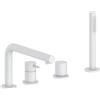 Herzbach SIRO WHITE rubinetto bordo vasca, miscelatore monocomando, 30.120250.1.07, SIRO WHITE bianco opaco [Rubinetteria Bagno > Rubinetteria Vasca]