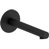 Herzbach SIRO BLACK bocca di erogazione vasca, 30.120200.1.12, SIRO BLACK nero opaco [Rubinetteria Bagno > Rubinetteria Vasca]