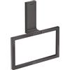AXOR Universal Rectangular anello portasciugamani, 42623340, Universal Rectangular nero cromato spazzolato [Accessori Bagno > Portasciugamani]
