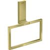 AXOR Universal Rectangular anello portasciugamani, 42623950, Universal Rectangular ottone spazzolato [Accessori Bagno > Portasciugamani]