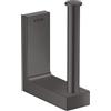 AXOR Universal Rectangular porta rotolo di riserva, 42654340, Universal Rectangular nero cromato spazzolato [Accessori Bagno > Porta Rotolo]
