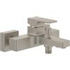 Villeroy & Boch Architectura Square rubinetto vasca esterno, miscelatore monocomando, TVT12500100064, Architectura Square nichel spazzolato [Rubinetteria Bagno > Rubinetteria Vasca]