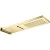 Herzbach LIVING SPA soffione doccia, 2 tipi di getto, 30.661600.2.03, LIVING SPA; DEEP; SIRO oro [Rubinetteria Bagno > Soffioni Doccia]