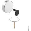 Geberit Split copertura per set scarico e troppopieno con funzione di riempimento, 150481KJ1, Split bianco/cromo [Rubinetteria Bagno > Sistemi di Scarico]